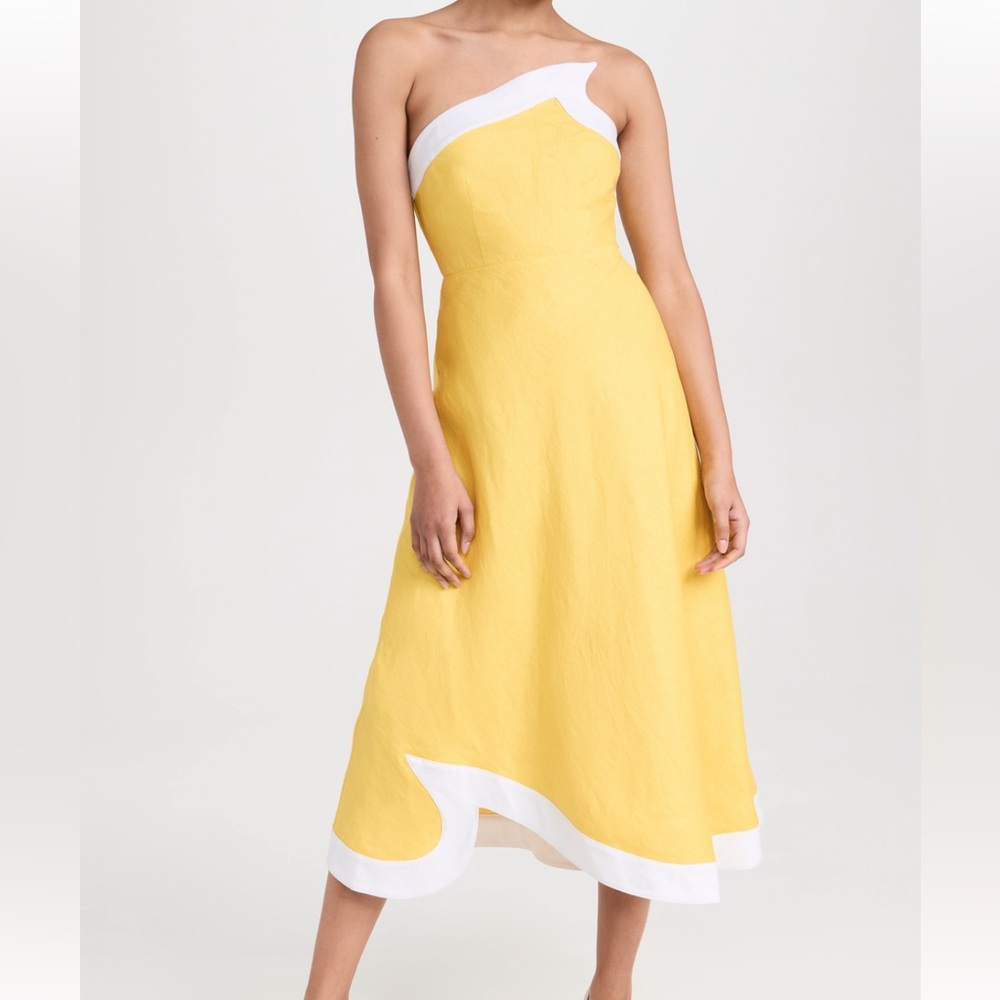 YELLOW STAUD SIRANI DRESS